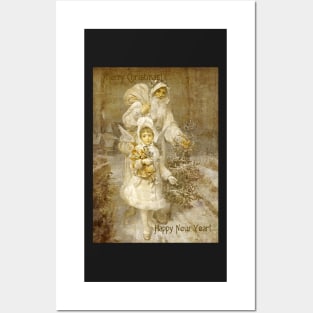 Vintage Christmas Angel Posters and Art